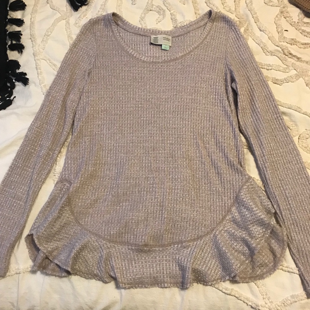 Fun detailed waffle long sleeve